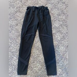 Ivivva by Lululemon Black Performance Leggings with Branded Waist Tag